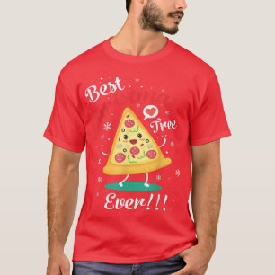 Funny Christmas Pizza Family Matching Pajamas Pizz T-Shirt