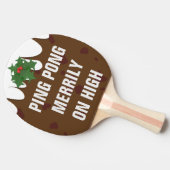 Funny Christmas Plum Pudding Ping Pong Paddle Padd Tischtennis Schläger (Seitenansicht)