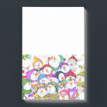 Funny Christmas Post-it® Notes Happy Snowman Party Post-it Klebezettel<br><div class="desc">Sticky Notes with Happy Snowmans Frohe Weihnachts-Party Funny Zeichnend Cartoon Snowman Celebration - Wählen / Fügen Sie Ihren einzigartigen Text / Schriftart / Farbe - Make Your Special Gift - Neu vergrössern und verschieben oder entfernen und fügen Sie Elemente / Bild mit Anpassungs-Tool! - Zeichn und Design von MIGNED. Sie...</div>