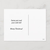 Funny Christmas Postcard Feiertagspostkarte (Rückseite)