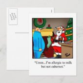 Funny Christmas Postcard Feiertagspostkarte (Vorne/Hinten)
