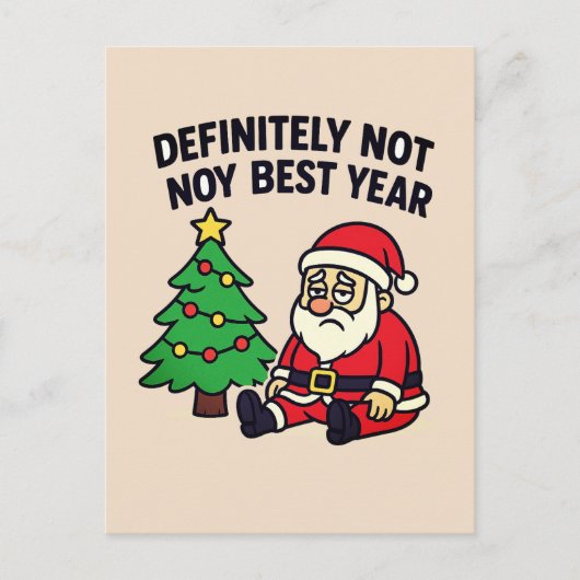 funny Christmas Postcard Postkarte (Vorderseite)