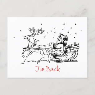 Funny Christmas Postcard Postkarte