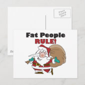 Funny Christmas Postcards Feiertagspostkarte (Vorne/Hinten)