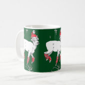 Funny Christmas Pranding Dall Sheep Ram Cup Kaffeetasse (Vorderseite Links)
