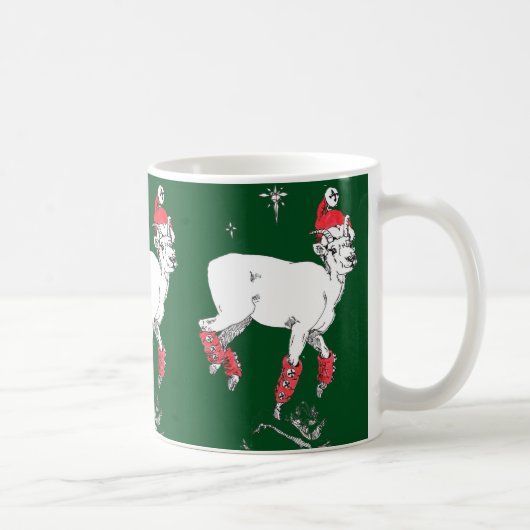 Funny Christmas Pranding Dall Sheep Ram Cup Kaffeetasse (Rechts)