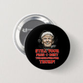 Funny Christmas Präsident Trump Pajamas Ugly Chris Button (Vorne & Hinten)