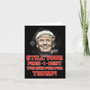 Funny Christmas Präsident Trump Pajamas Ugly Chris Karte