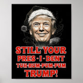 Funny Christmas Präsident Trump Pajamas Ugly Chris Poster (Vorne)