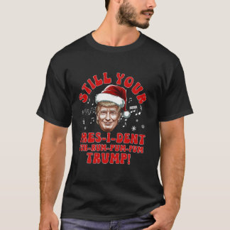 Funny Christmas Präsident Trump Pajamas Ugly Chris T-Shirt