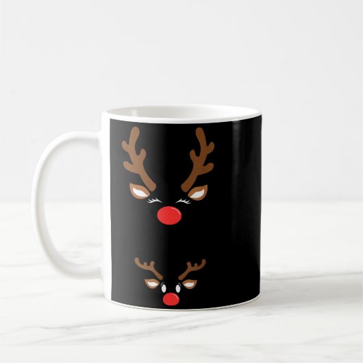Funny Christmas Pregnancy Reindeer Pregnancy Annou Kaffeetasse (Links)