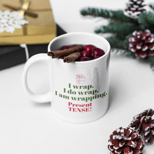 Funny Christmas Puff   Grammatischer Spaß Kaffeetasse