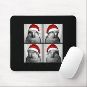 Funny Christmas Quaker Parrot Santa Photo Booth Mousepad (Mit Mouse)