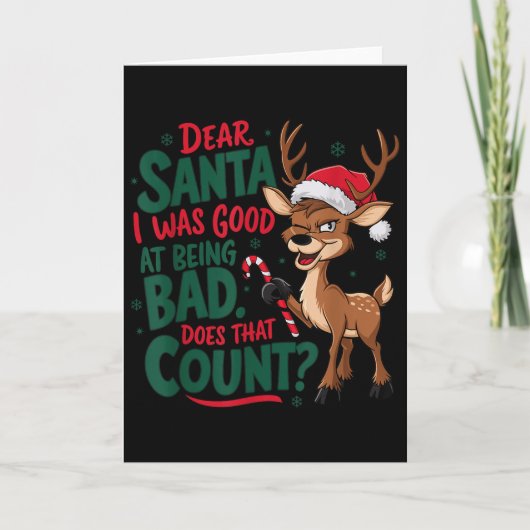 Funny Christmas Quote Karte (Vorderseite)