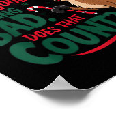 Funny Christmas Quote Poster (Ecke)