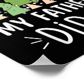 Funny Christmas Quote Sayings Dear Santa My Father Poster (Ecke)