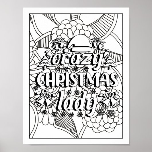 Funny Christmas Quotes Adultfarben Poster (Vorne)