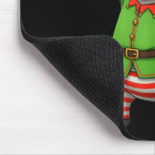 Funny Christmas Raccoon Dressed As Elf With Sungle Mousepad (Ecke)
