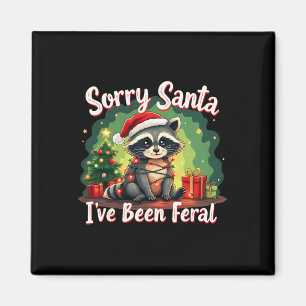 Funny Christmas Raccoon Meme Sorry, dass Santa ich Magnet
