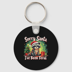Funny Christmas Raccoon Meme Sorry, dass Santa ich Schlüsselanhänger