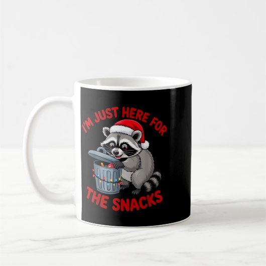 Funny Christmas Raccoon Shirt I'm Just Here For Th Kaffeetasse (Links)