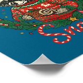 Funny Christmas Raccoon Shirt I'm Just Here For Th Poster (Ecke)