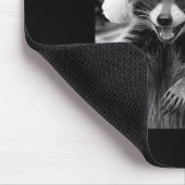 Funny Christmas Raccoon Shirt Raccoon Selfie With Mousepad (Ecke)