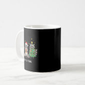 Funny Christmas Racoon - Feral But Festive  Kaffeetasse (Vorderseite Links)