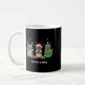 Funny Christmas Racoon - Feral But Festive Kaffeetasse (Links)