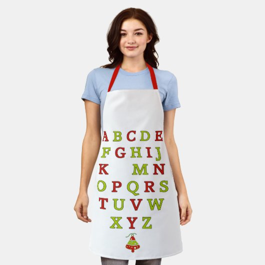 Funny Christmas Rebus Weihnachten Schürze (Getragen)