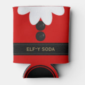 Funny Christmas Red Elf Soda Christmas Can Cooler Dosenkühler (Vorderseite)