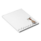 Funny Christmas Red Nosed Reindeer Notizblock (angewinkelt)