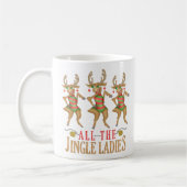 Funny Christmas Reindeer All Jingle Ladys Kaffeetasse (Links)