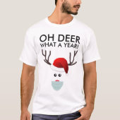 Funny Christmas Reindeer Holiday Mode T-Shirt (Vorderseite)