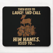 Funny Christmas Reindeer They Used To Laugh & Mousepad (Vorne)