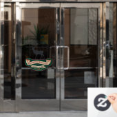 Funny Christmas Rentier füttre Fensteraufkleber (Büro Tür)