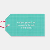 Funny Christmas Retro Drink Spaß Couple Lit Up Geschenkanhänger (Rückseite Horizontal)