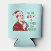 Funny Christmas Retro Rum Drink Man Holiday Dosenkühler (Vorderseite)