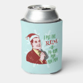Funny Christmas Retro Rum Drink Man Holiday Dosenkühler (Kanne Rückseite)