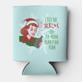 Funny Christmas Retro Rum Frauen Drink Urlaub Dosenkühler (Vorderseite)