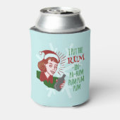 Funny Christmas Retro Rum Frauen Drink Urlaub Dosenkühler (Kanne Rückseite)