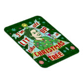 Funny Christmas Retro Trinken Spaß Frau Lit Up Magnet (Rechte Seite)