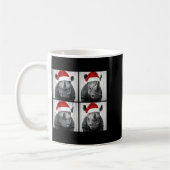 Funny Christmas Rhinoceros Santa Photo Booth Safar Kaffeetasse (Links)