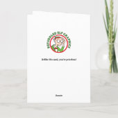 Funny Christmas Riech Feiertagskarte (Rückseite)