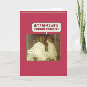 Funny Christmas Riech Feiertagskarte