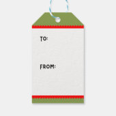 Funny Christmas Runner Geschenkanhänger (Rückseite)