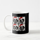 Funny Christmas Saint Bernard Santa Dog Lover Phot Kaffeetasse (Links)