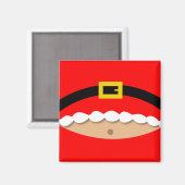 Funny Christmas Santa Claus Anzug Magnet (Vorderseite/Rückseite)
