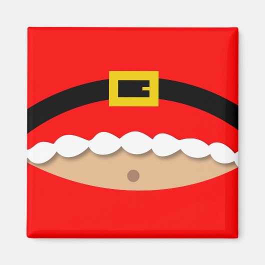 Funny Christmas Santa Claus Anzug Magnet (Vorne)