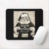 Funny Christmas Santa Claus Humor Mugshot Xmas Men Mousepad (Mit Mouse)